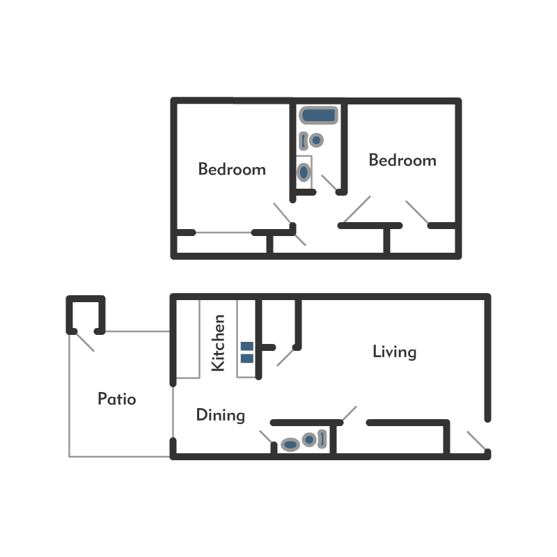 Magna Properties Stratford Indianapolis, IN Floor Plans.